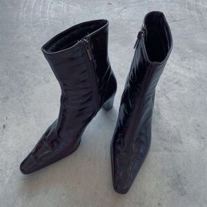 Brown Leather AquaTalia Booties